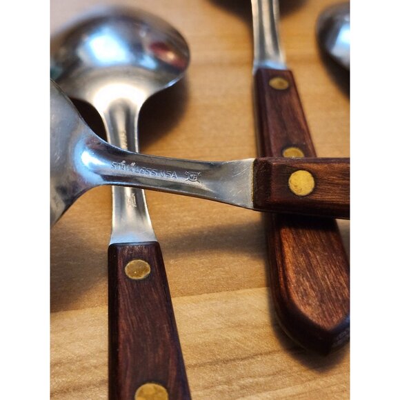 (8) Table Spoons 7.25" Washington Forge Town and Country Stainless USA Flatware - Picture 7 of 8